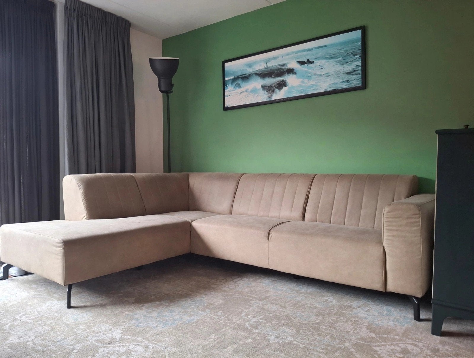 Comfortabele hoekbank - in goede staat, Ophalen, Gebruikt, Vierpersoons of meer