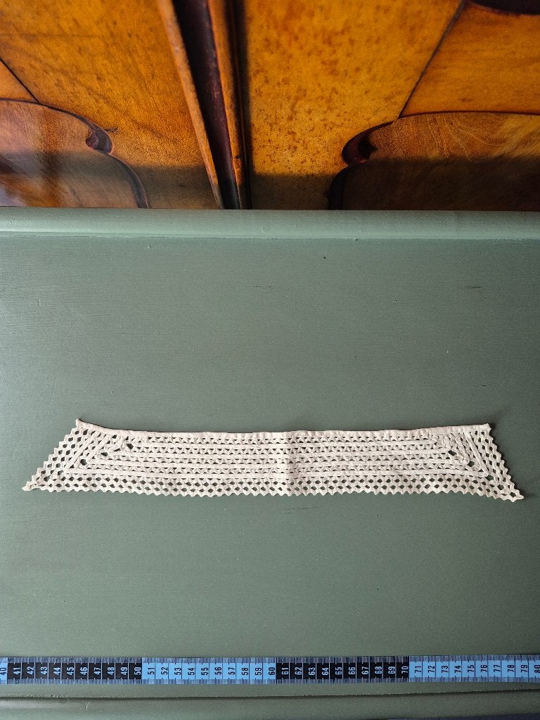 Antiek opengewerkt katoenen inzetstuk voor blouse of japon, Ophalen of Verzenden, Kinderen