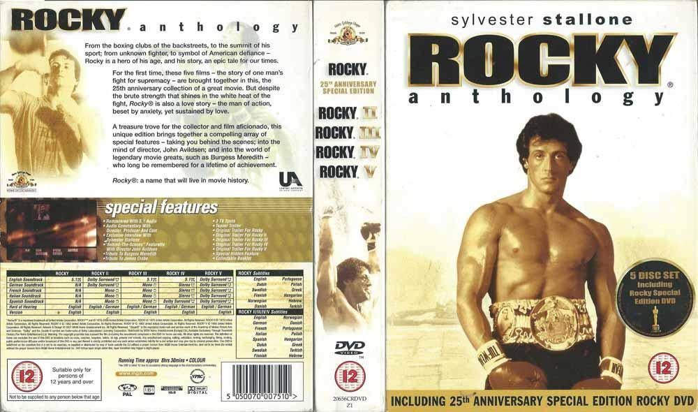 Rocky Anthology 5DVD box met Rocky 1 t/m 5, Alle leeftijden, Ophalen of Verzenden, Zo goed als nieuw