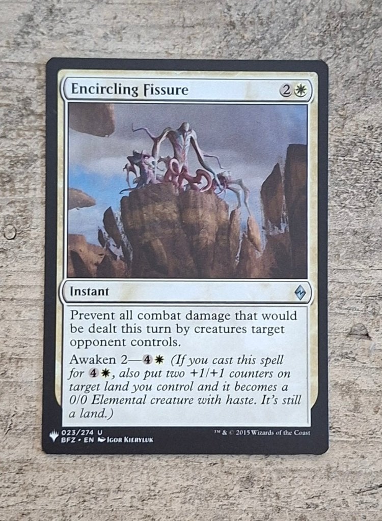 Encircling Fissure - Magic the Gathering, Verzenden, Gebruikt, Losse kaart