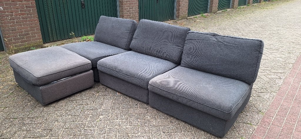Bankstel, Ophalen, 250 tot 300 cm, Gebruikt, 75 tot 100 cm
