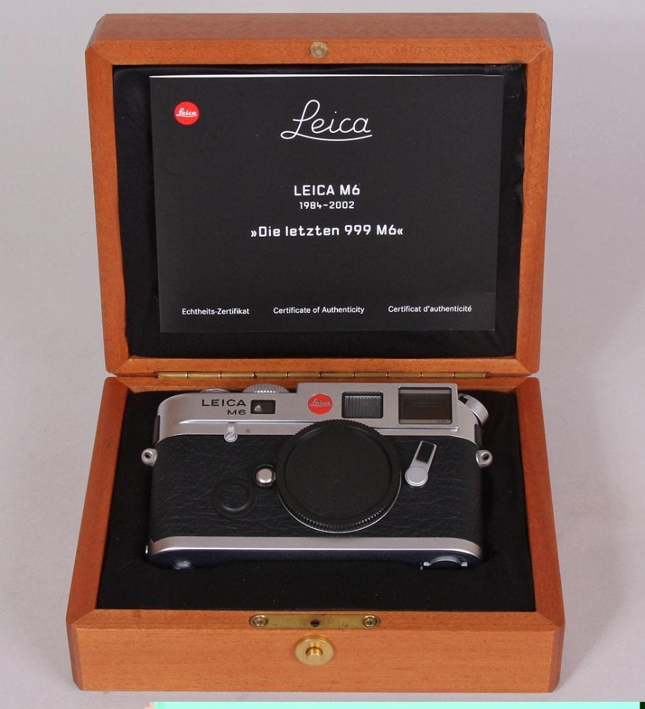 Leica M6 TTL Die letzten 999, Audio, Tv en Foto, Fotocamera's Analoog, Ophalen, Zo goed als nieuw, Compact, Leica