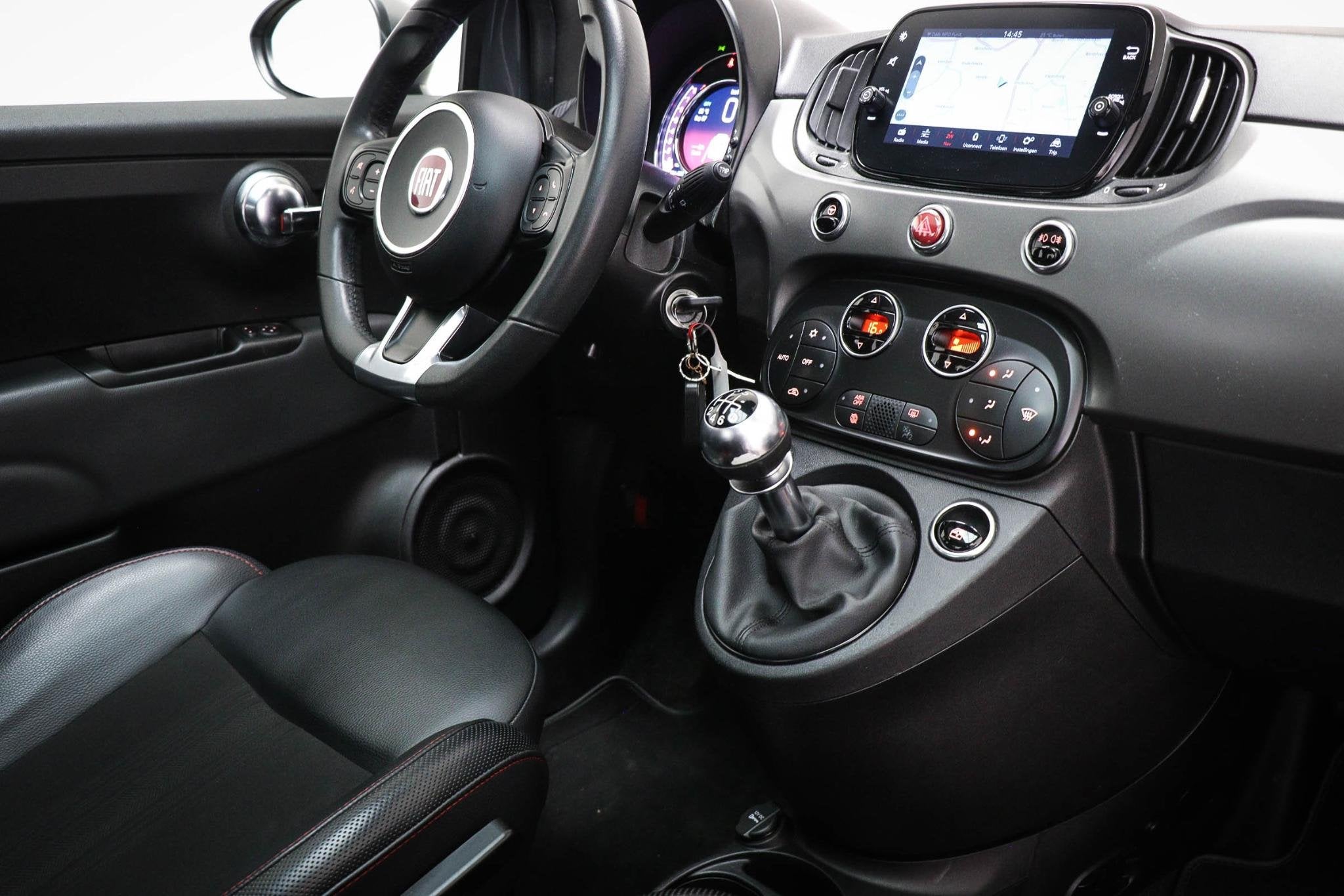 Fiat 500 1.0 Hybrid Sport | PANORAMADAK | UCONNECT | DAB | N, Auto's, Stof, Met garantie (alle), 4 stoelen, Origineel Nederlands