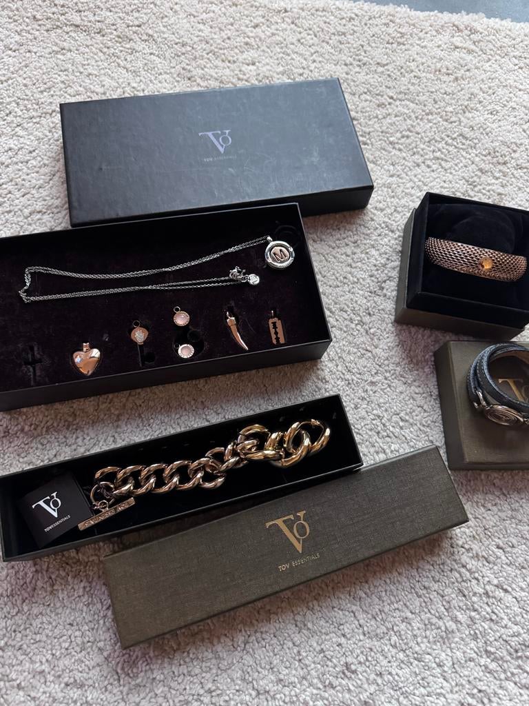TOV Essentials Sieraden Set: Ketting, Armbanden & Bedels, Sieraden, Tassen en Uiterlijk, Armbanden, Overige materialen, Overige kleuren