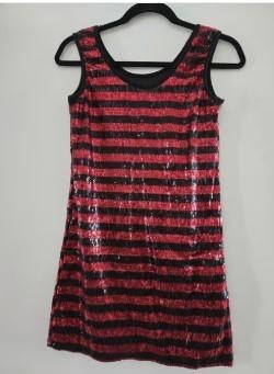 Disco Flower power Pailletten jurk mt 36 / 38, Maat 38/40 (M), Carnaval, Nieuw, Ophalen of Verzenden