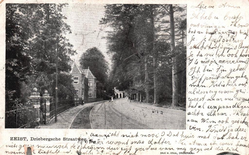 Zeist, Drieberschestraatweg (1903) 131366, Ophalen of Verzenden, Voor 1920, Gelopen, Utrecht