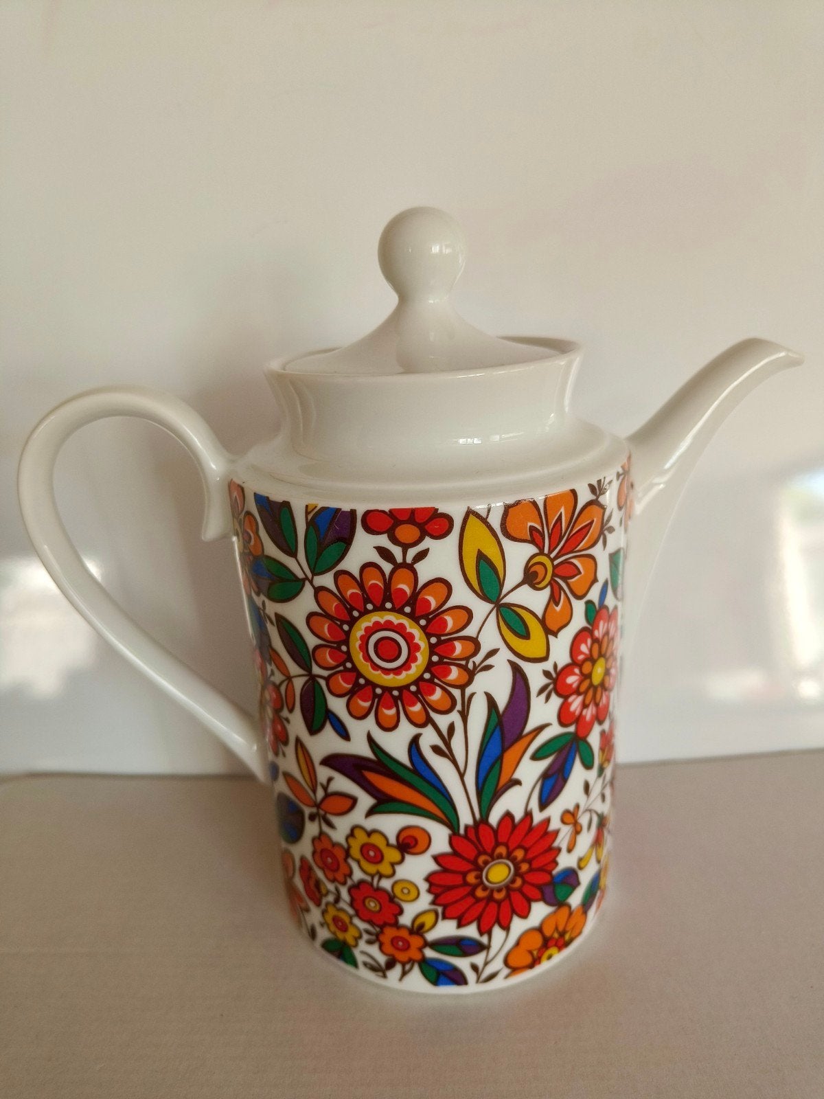 Vintage Schumann Arzberg Bavaria Koffiepot Bloemen, Antiek en Kunst, Ophalen of Verzenden