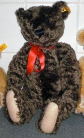 STEIFF TEDDY CLASSIC DONKER * de Mooiste Beer! *, Verzamelen, Beren en Cherished Teddies, Verzenden, Zo goed als nieuw, Stoffen beer