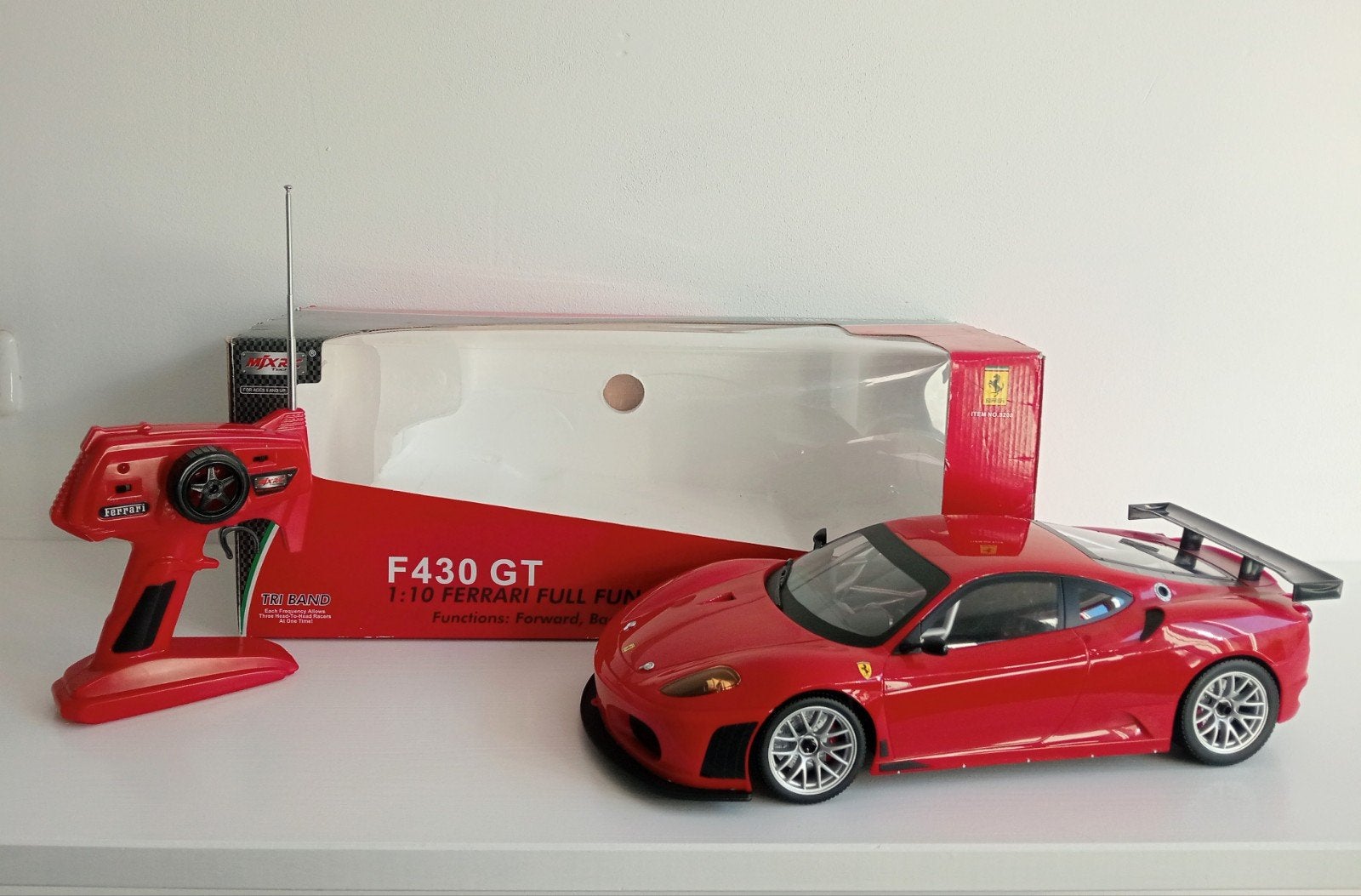 Z.G.A.N RC Nikko Ferrari F430 scale 1:10, Ophalen of Verzenden, Zo goed als nieuw, Overige schalen, Auto onroad