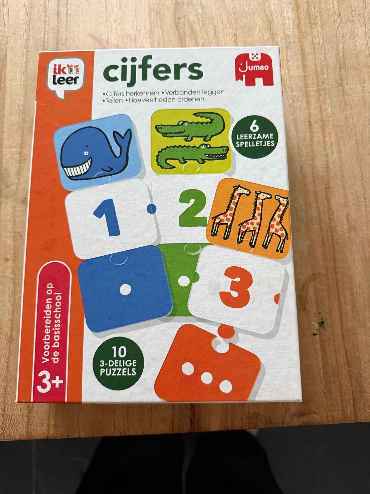 Jumbo Ik leer cijfers - Educatief spel voor kleuters, Ophalen of Verzenden, Zo goed als nieuw, Puzzelen