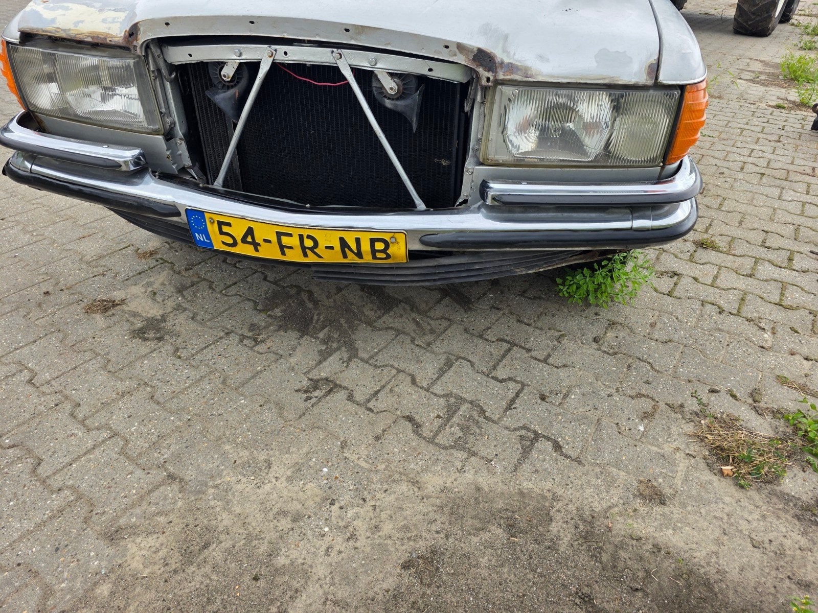 Mercedes W116 Bumperset Voor, Ophalen, Gebruikt, Mercedes-Benz, Bumper