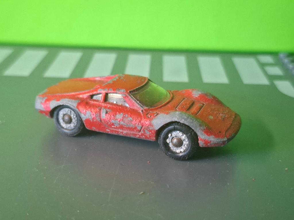 Penny - Ferrari Dino [rood] 1/70, Hobby en Vrije tijd, Modelauto's | Overige schalen, Ophalen of Verzenden, Gebruikt, Auto