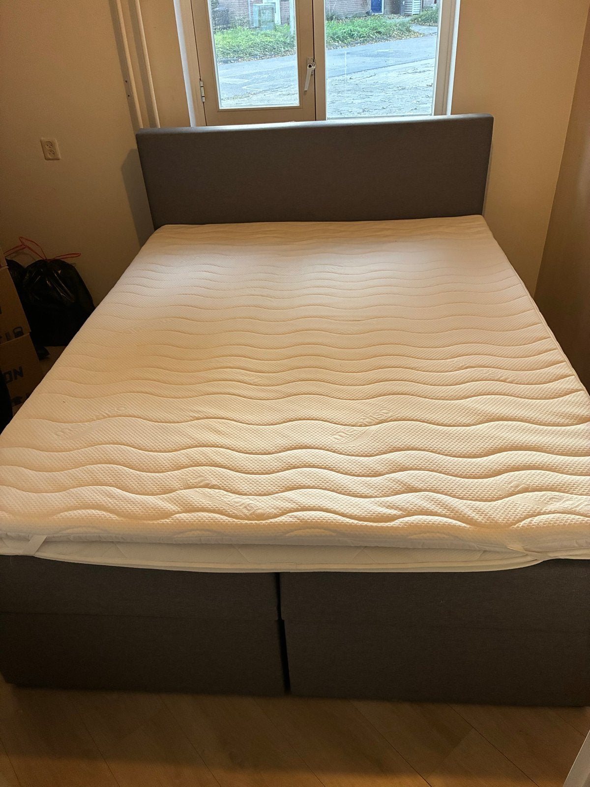 Tweepersoonsbed 160 cm met vlinder lade, Ophalen, Gebruikt, Tweepersoons, 160 cm