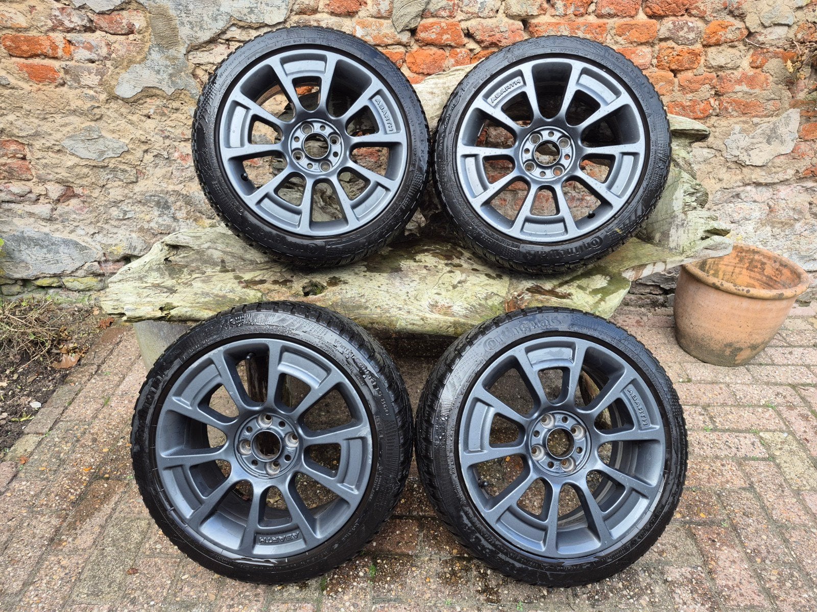 Winterbanden velgen Fiat 500 Abarth 595 / 695 Alfa Mito, Auto-onderdelen, Ophalen, Gebruikt, 16 inch, Banden en Velgen