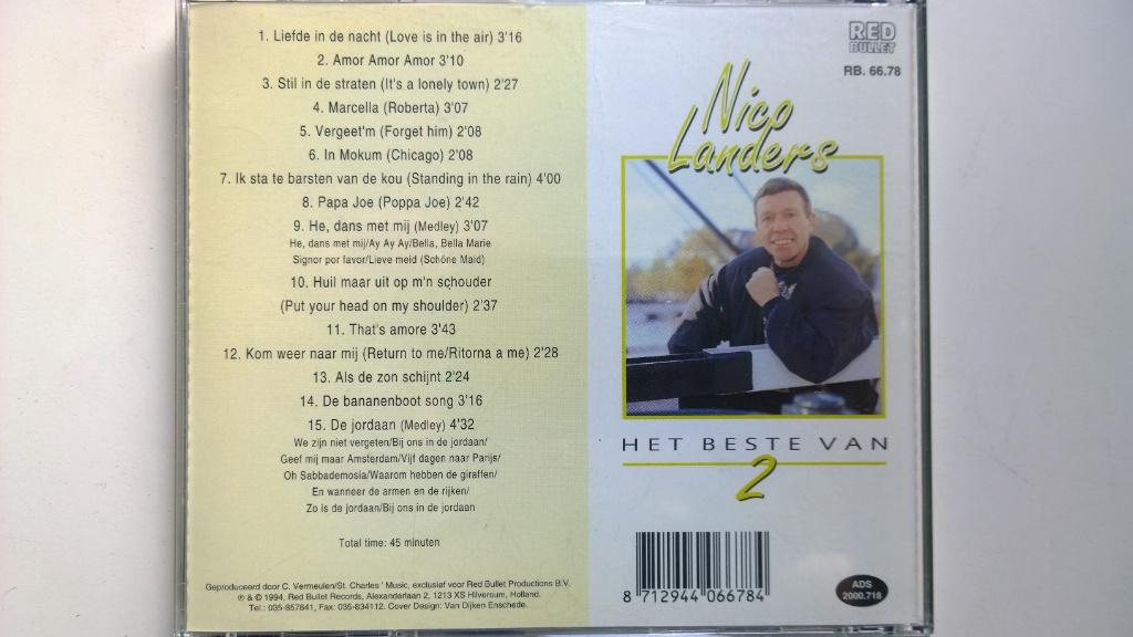 Nico Landers - Het Beste Van 2, Ophalen of Verzenden, Zo goed als nieuw, Pop