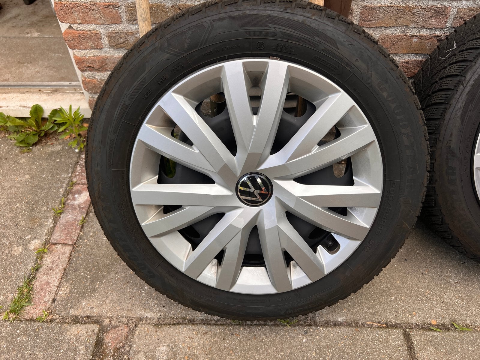 Zo goed als nieuwe Winterbanden met stalen velgen, Ophalen, Gebruikt, 16 inch, Banden en Velgen