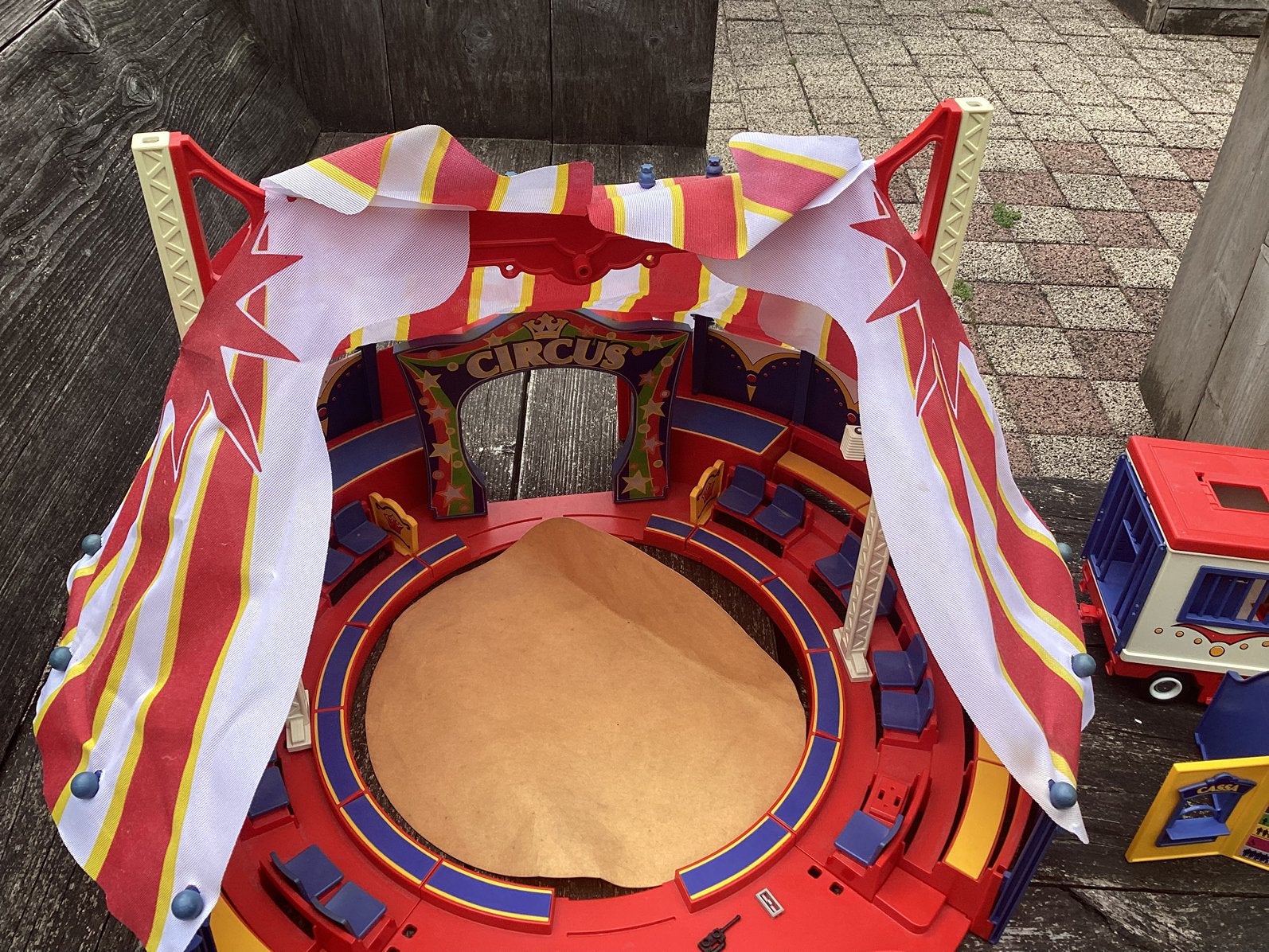 Playmobil circus circustent met accessoires, Ophalen of Verzenden, Gebruikt