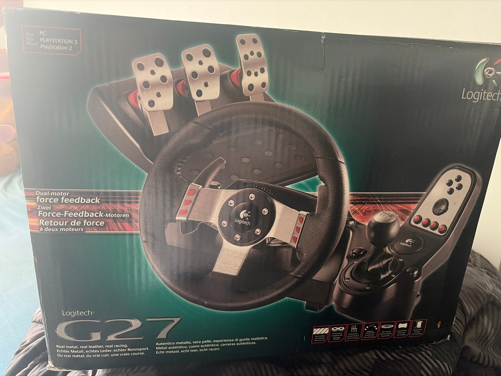 Logitech G27 Racestuur met pedalen en shifter, Racestuur, Gebruikt, Force feedback, Ophalen of Verzenden