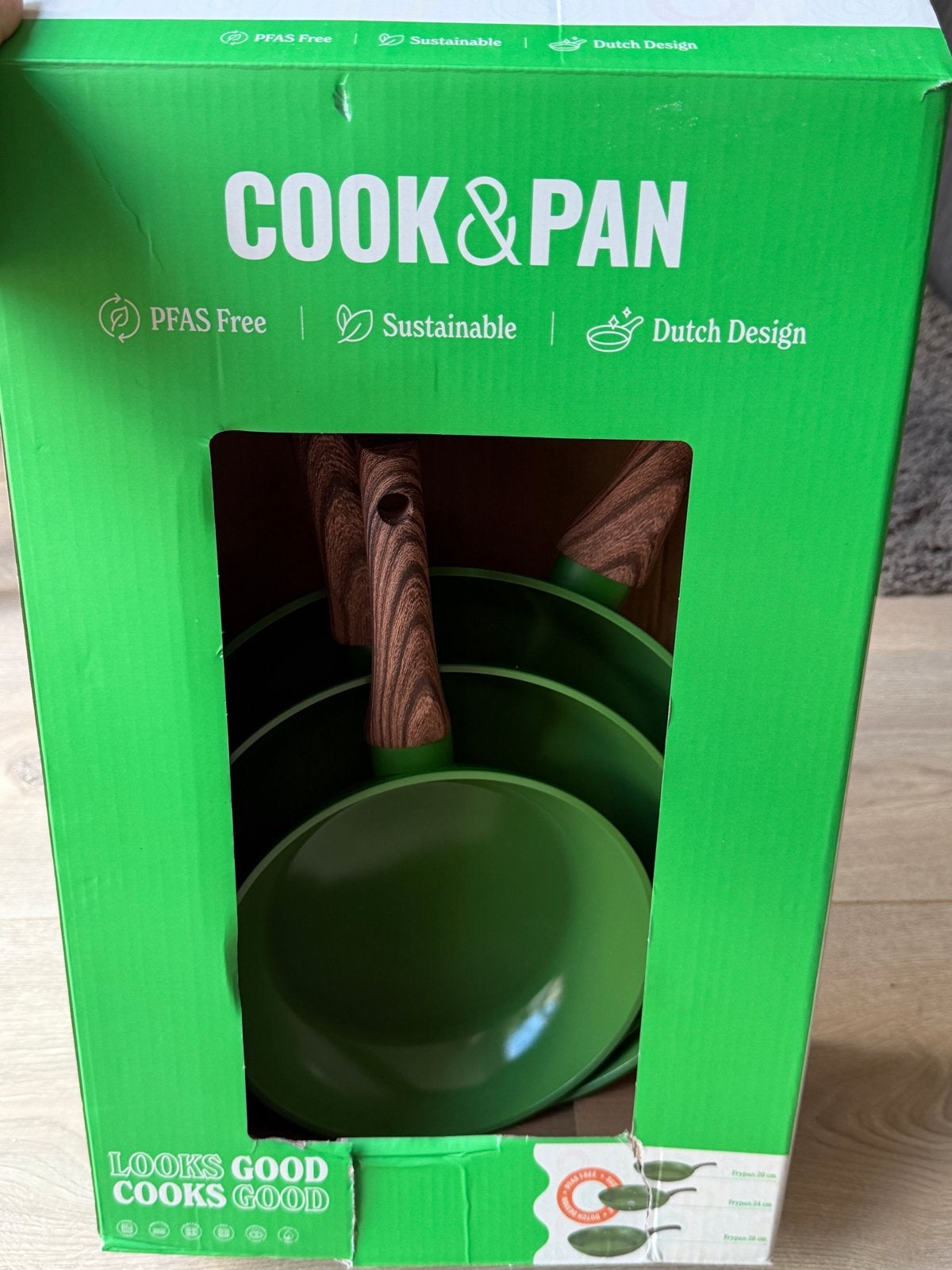 Cook&Pan Pannenset - Nieuw in verpakking, Ophalen, Overige materialen, Antiaanbaklaag, Nieuw
