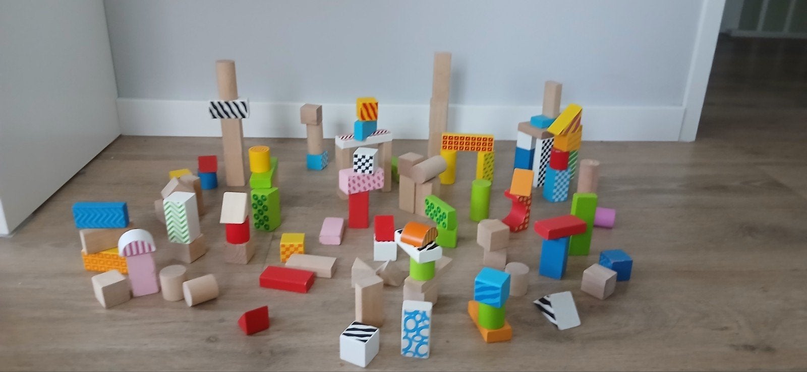 Leuke houten bouwblokken heel veel, Ophalen of Verzenden, Zo goed als nieuw, Overige typen