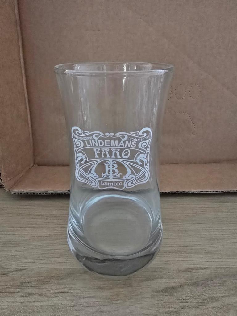 Lindemans Faro bierglas, Verzamelen, Ophalen, Nieuw, Bierglas