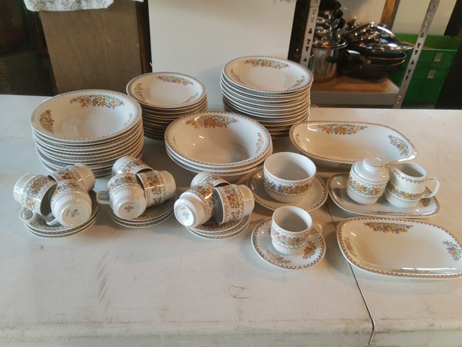 Compleet Bareuther Waldsassen Helinos servies, vintage, Ophalen