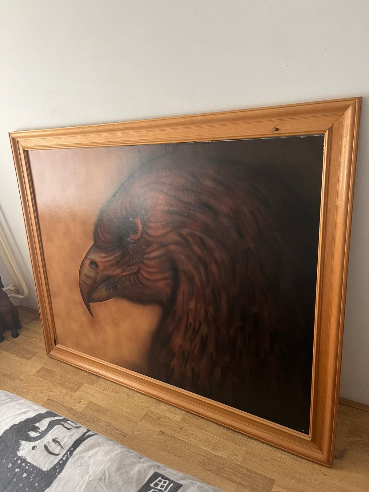 Airbrush Adelaar, Ophalen, Hout, Dieren, Gelakt/vernis