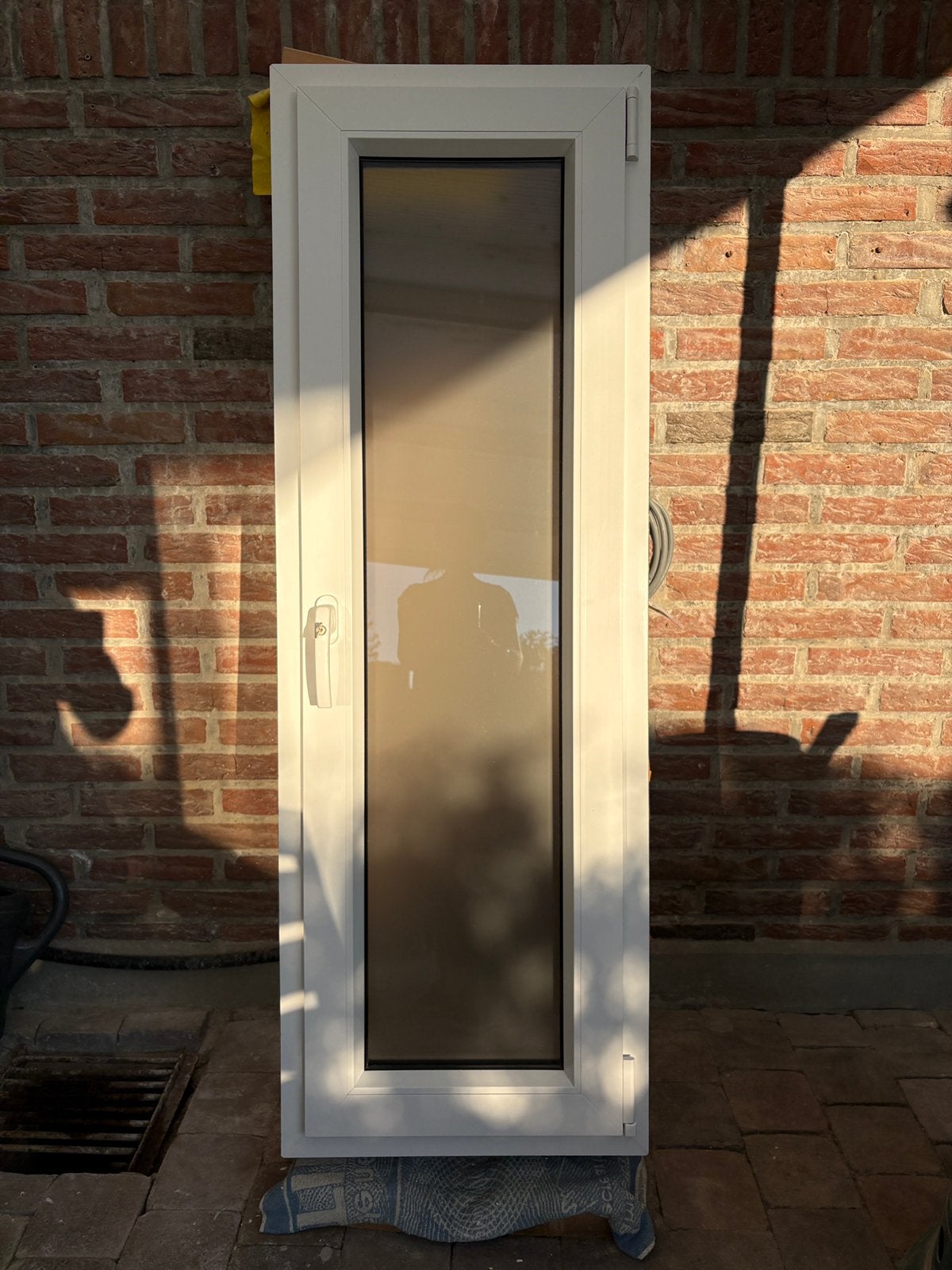 Kunststof kozijn draai-/kiepraam mat glas HR++ 550x1530 mm, Ophalen, Kunststof, Gebruikt, Minder dan 75 cm