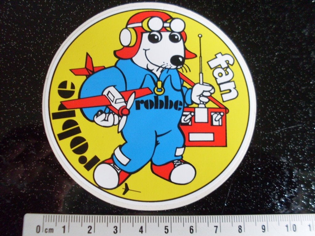 sticker robbe fan modelbouw vliegtuigen afstand bediend, Verzenden, Zo goed als nieuw, Merk