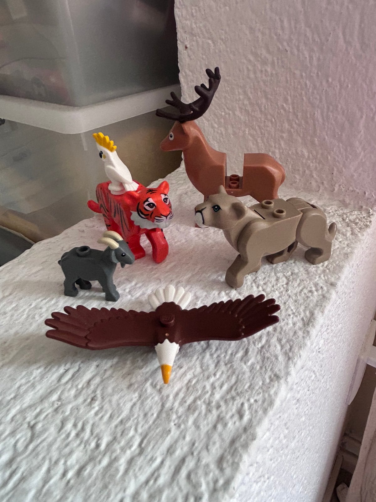 Lego dieren €4.75-9,5 tijger hert geit adelaar kaketoe, City, Lego, Nieuw, Ophalen of Verzenden