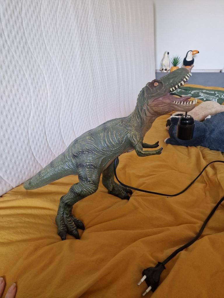Dinosaurus lamp kinderkamer tafellamp, Ophalen of Verzenden, Zo goed als nieuw, Minder dan 50 cm