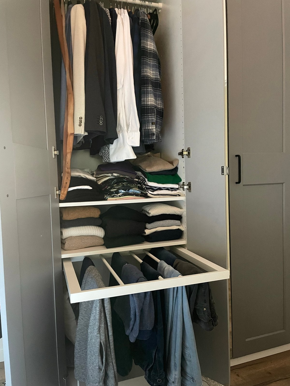 Ikea PAX Uittrekbare broekhanger 75x60 cm, Huis en Inrichting, Ophalen, Gebruikt, 50 tot 100 cm, Minder dan 100 cm