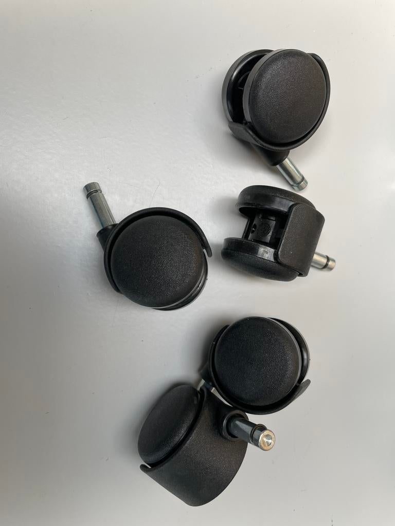 Set van 5 IKEA bureaustoel wielen., Doe-het-zelf en Verbouw, Ophalen of Verzenden, Nieuw