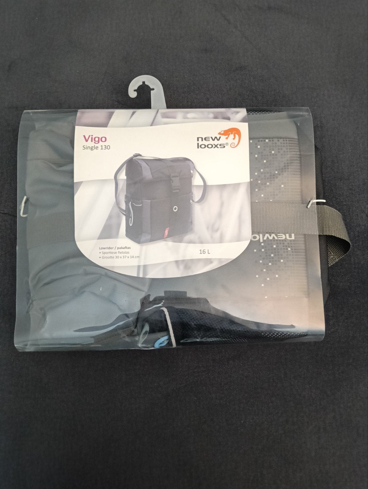 New Looxs Vigo Single Fietstas – 16L – Grijs/Zwart, Ophalen of Verzenden, Nieuw