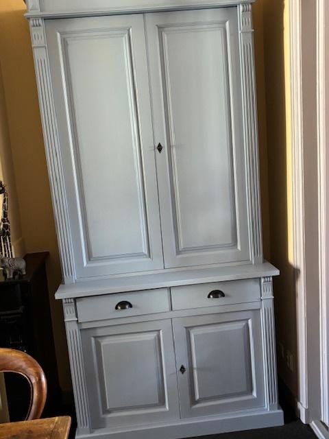 Buffetkast grijs 120x240x50 (bxhxd), Huis en Inrichting, Kasten | Buffetkasten, Ophalen, Gebruikt, 200 cm of meer, Landelijk