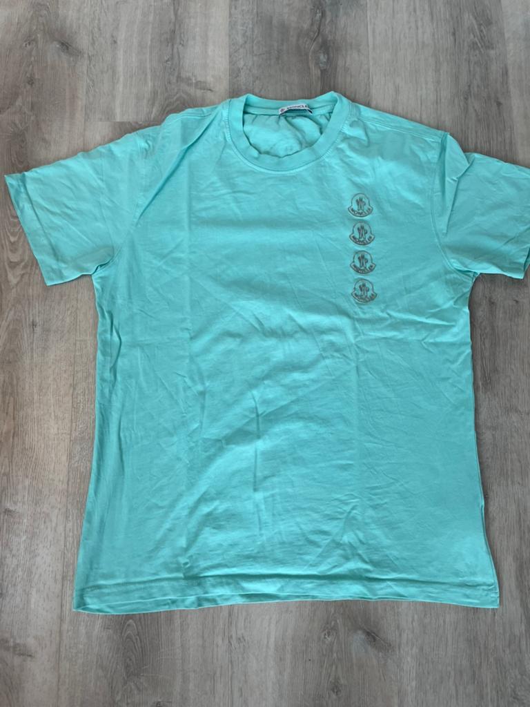Moncler t-shirt XL, Kleding | Heren, Ophalen of Verzenden, Zo goed als nieuw, Maat 56/58 (XL), Blauw