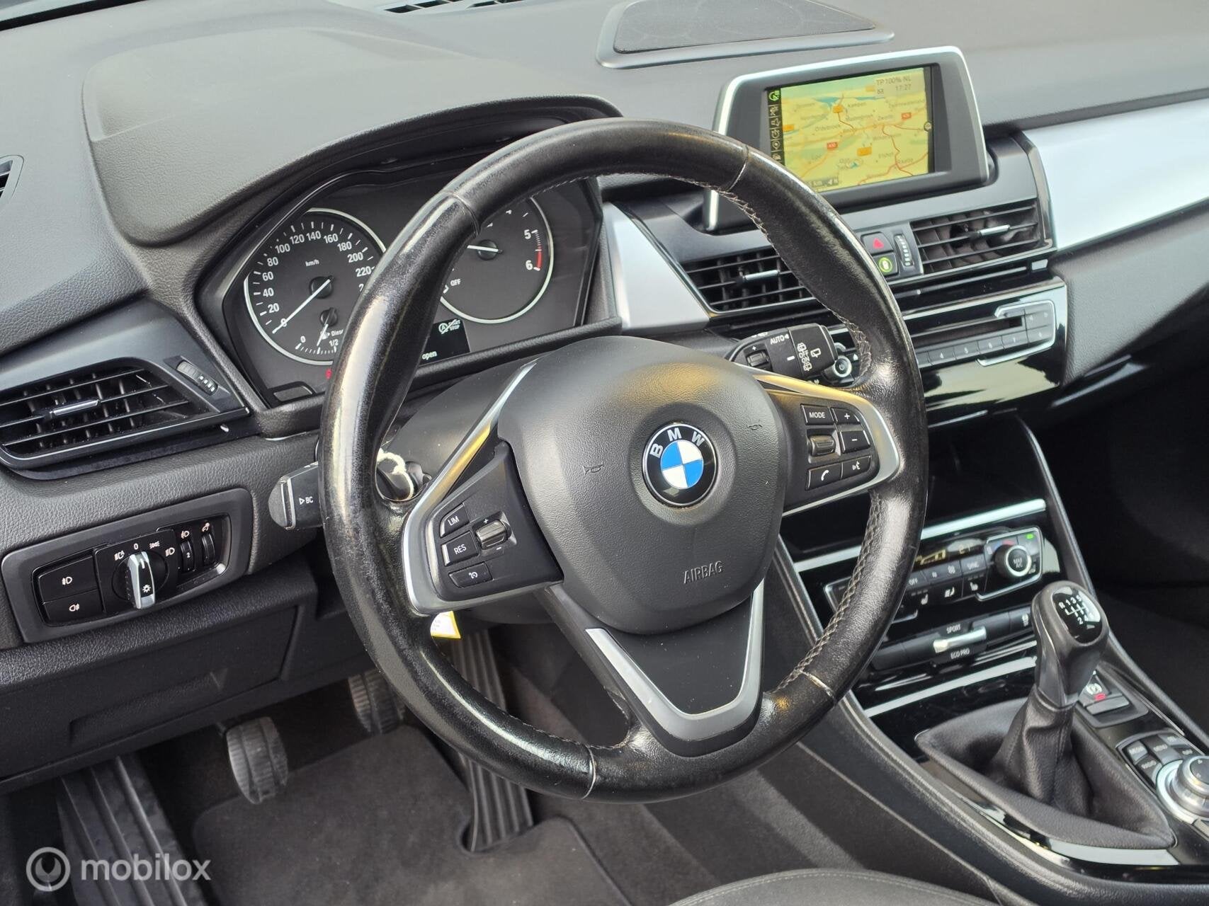 BMW 2-SERIE ACTIVE TOURER 218D 2.0 EURO6 NAVI STOELVERW TREK, Auto's, Voorwielaandrijving, Stof, 150 pk, Zwart