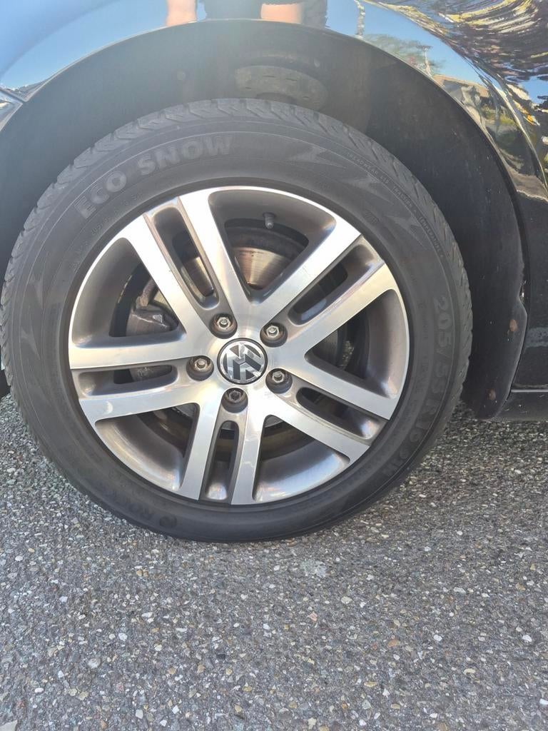 Set velgen volkswagen golf 5 6 7 16", Gebruikt, Velg(en), 16 inch, Personenwagen