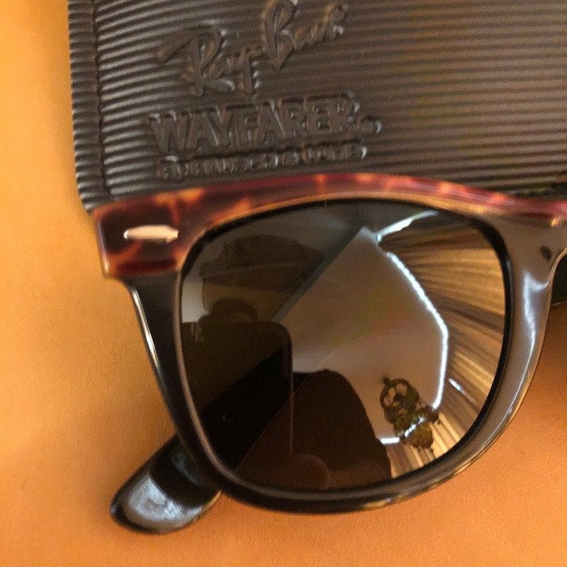 Vintage B&L Ray-ban Wayfarer street brown zonnebril W2, Ray-Ban USA, Zonnebril, Bruin, Ophalen of Verzenden