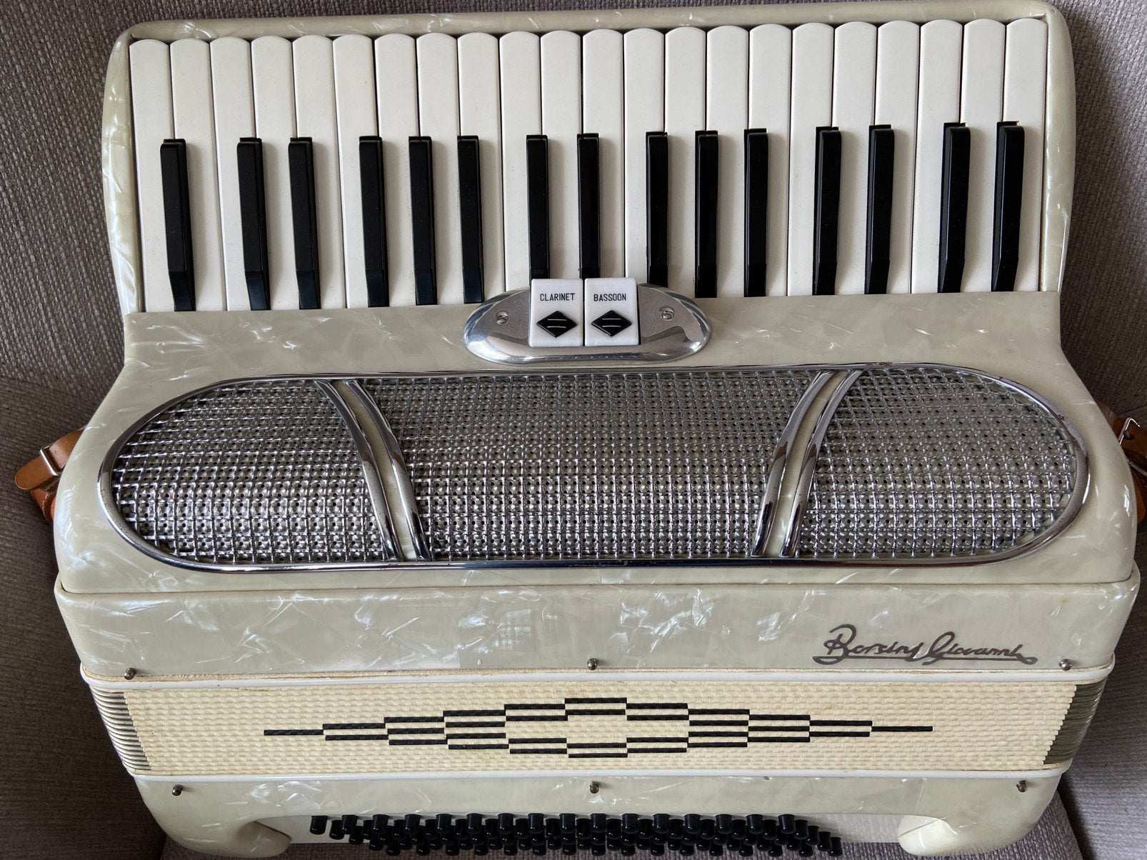 Italiaanse accordeon, Overige merken, Met koffer, Zo goed als nieuw, 120-bas