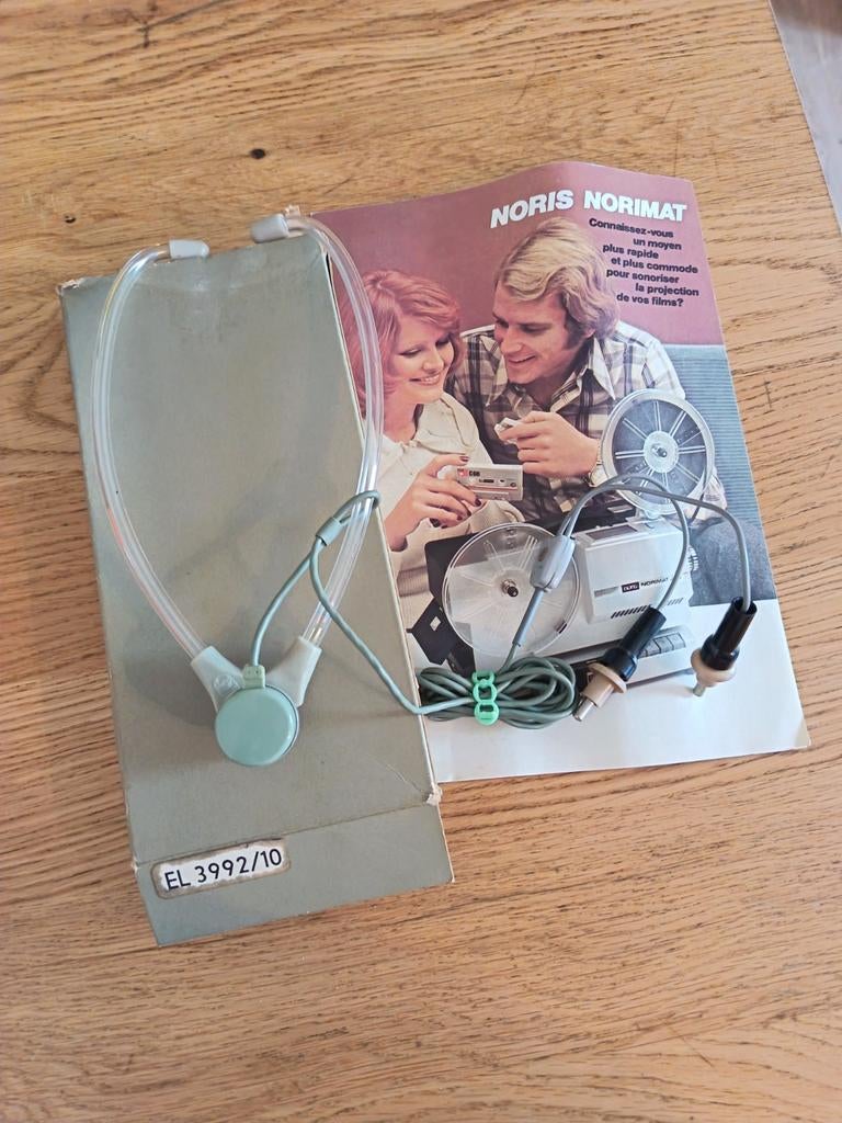 Vintage Noris Norimat koptelefoon - Zeldzaam!, Ophalen of Verzenden, Gebruikt, Op oor (supra aural), Overige merken