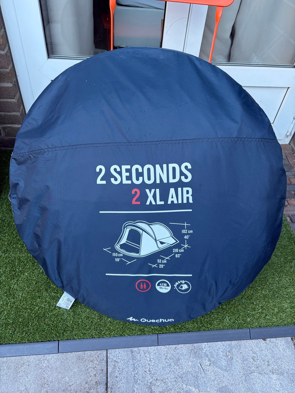 Quechua 2 Seconds 2 XL Air Tent - Perfecte staat, Ophalen, Zo goed als nieuw, Tot en met 2