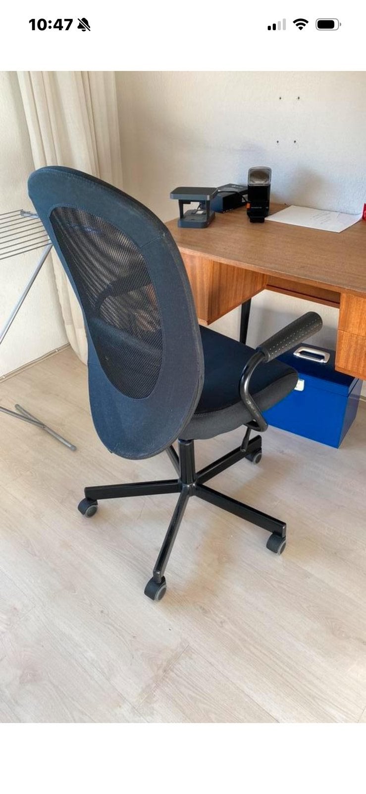 Ikea Flintan verrijdbare bureaustoel, Ophalen, Gebruikt, Zwart, Bureaustoel