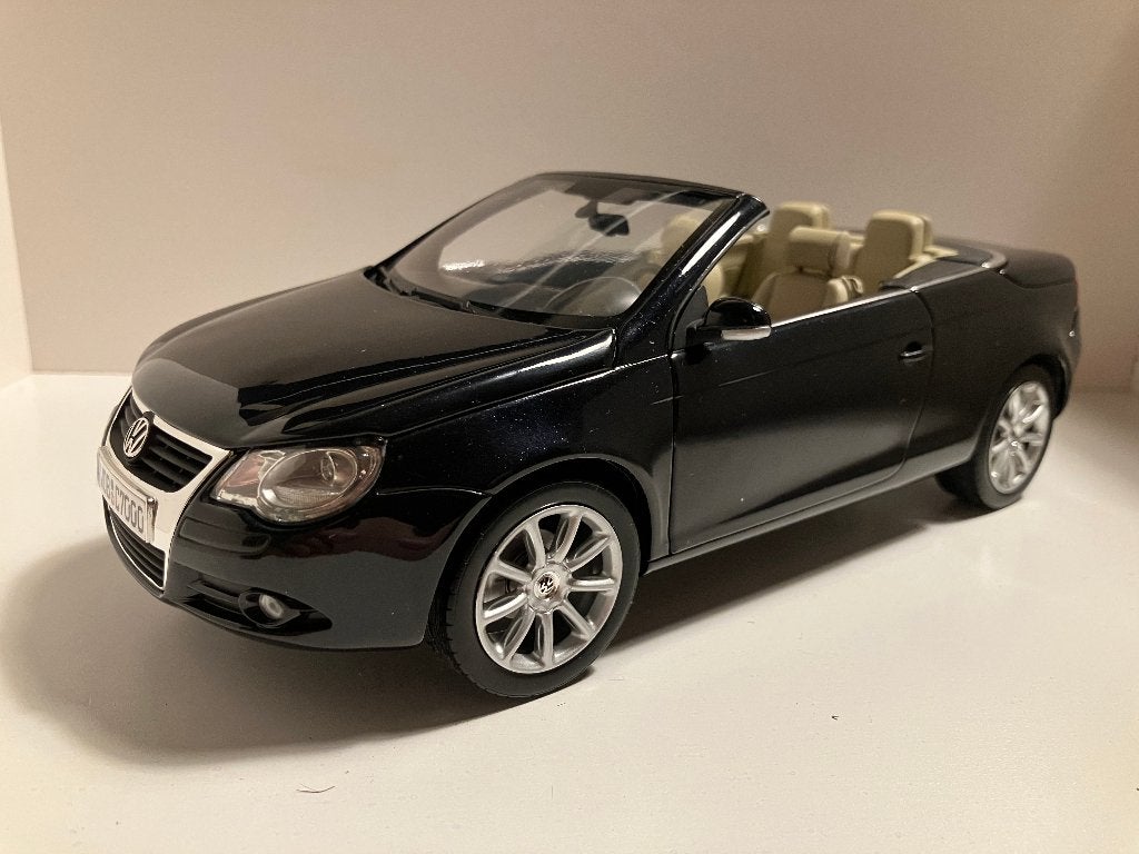 Volkswagen Eos 2.0 FSI  2006  Deep Black Pearl  1/18 Norev, Ophalen of Verzenden, Nieuw, Auto, Norev
