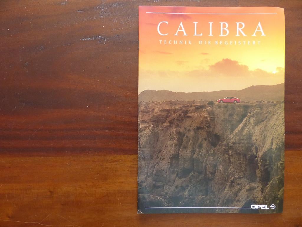 Opel Calibra 1990 1991 brochure  D, Verzenden, Zo goed als nieuw, Opel