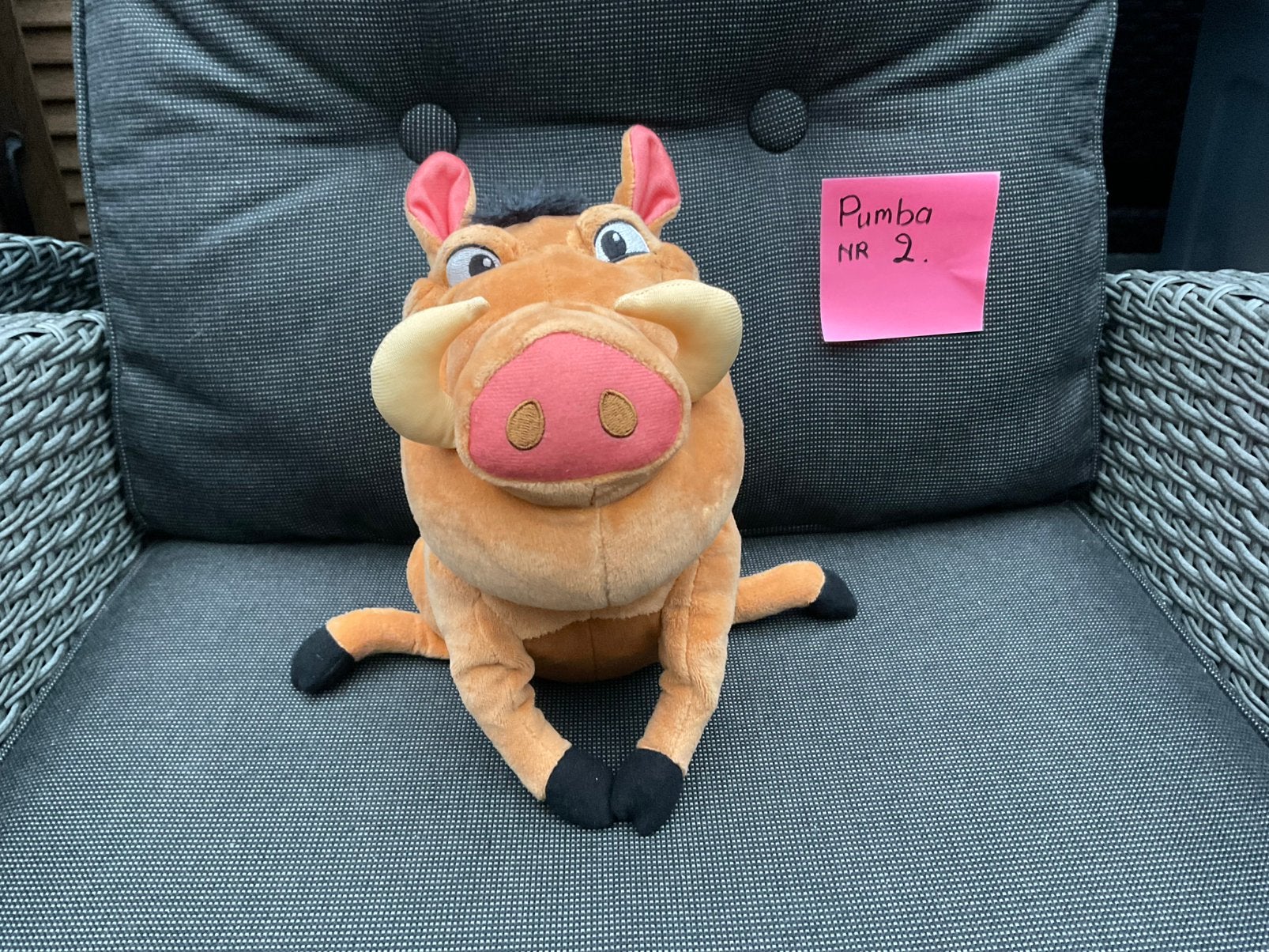 Nieuwe zgan Lion King Pumba knuffel ca 25cm, Ophalen, Leeuwenkoning of Jungle Boek, Nieuw, Knuffel