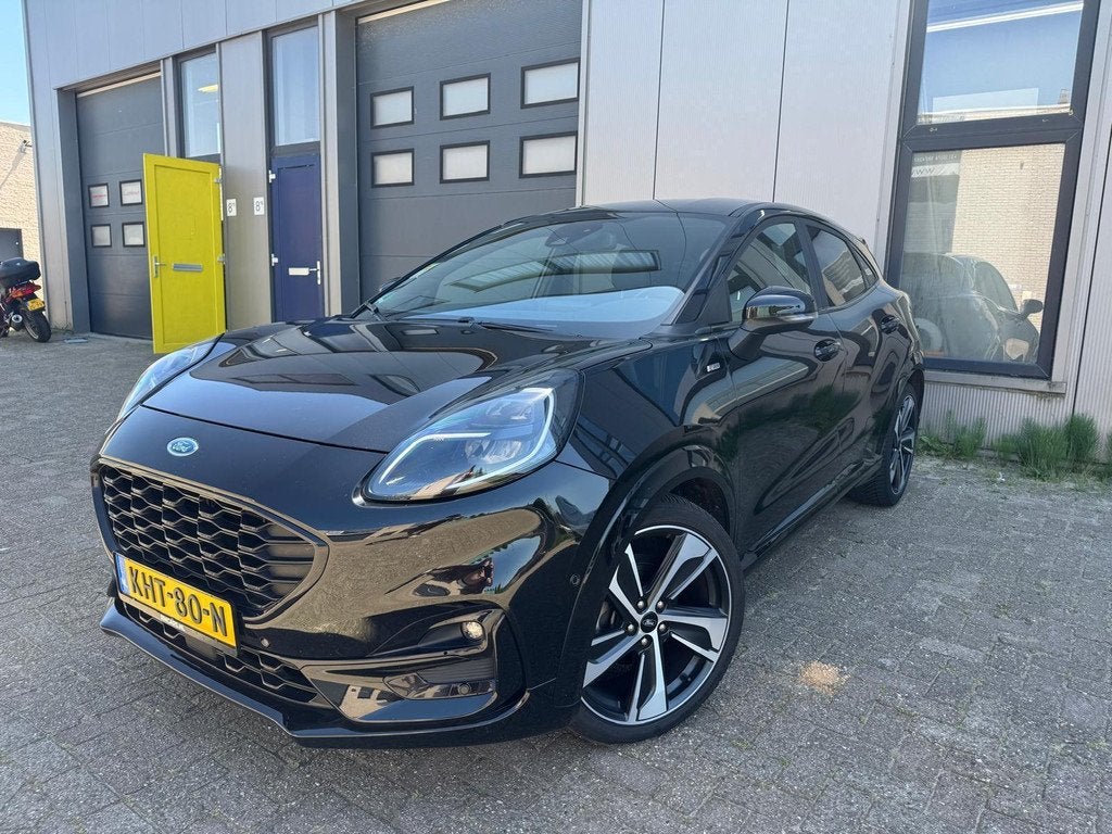 Ford Puma 1.0 EcoBoost Hybrid ST-Line, Voorwielaandrijving, 125 pk, Leder en Stof, Zwart