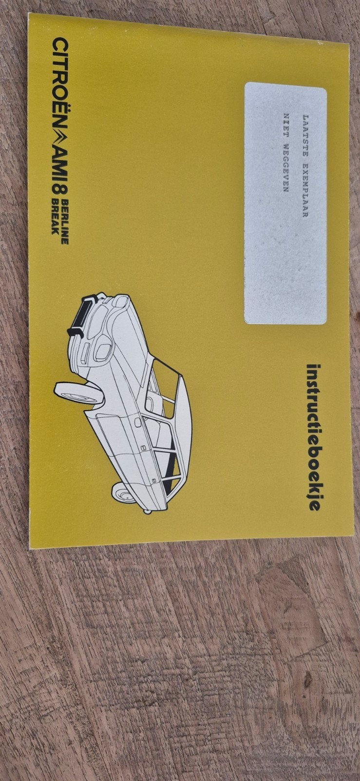 Citroën Ami 8 Berline Break Instructieboekje, Auto diversen, Ophalen of Verzenden