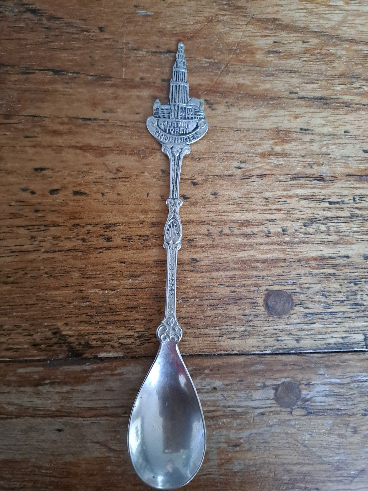 Vintage verzamellepel met Martinitoren Groningen, Antiek en Kunst, Ophalen of Verzenden