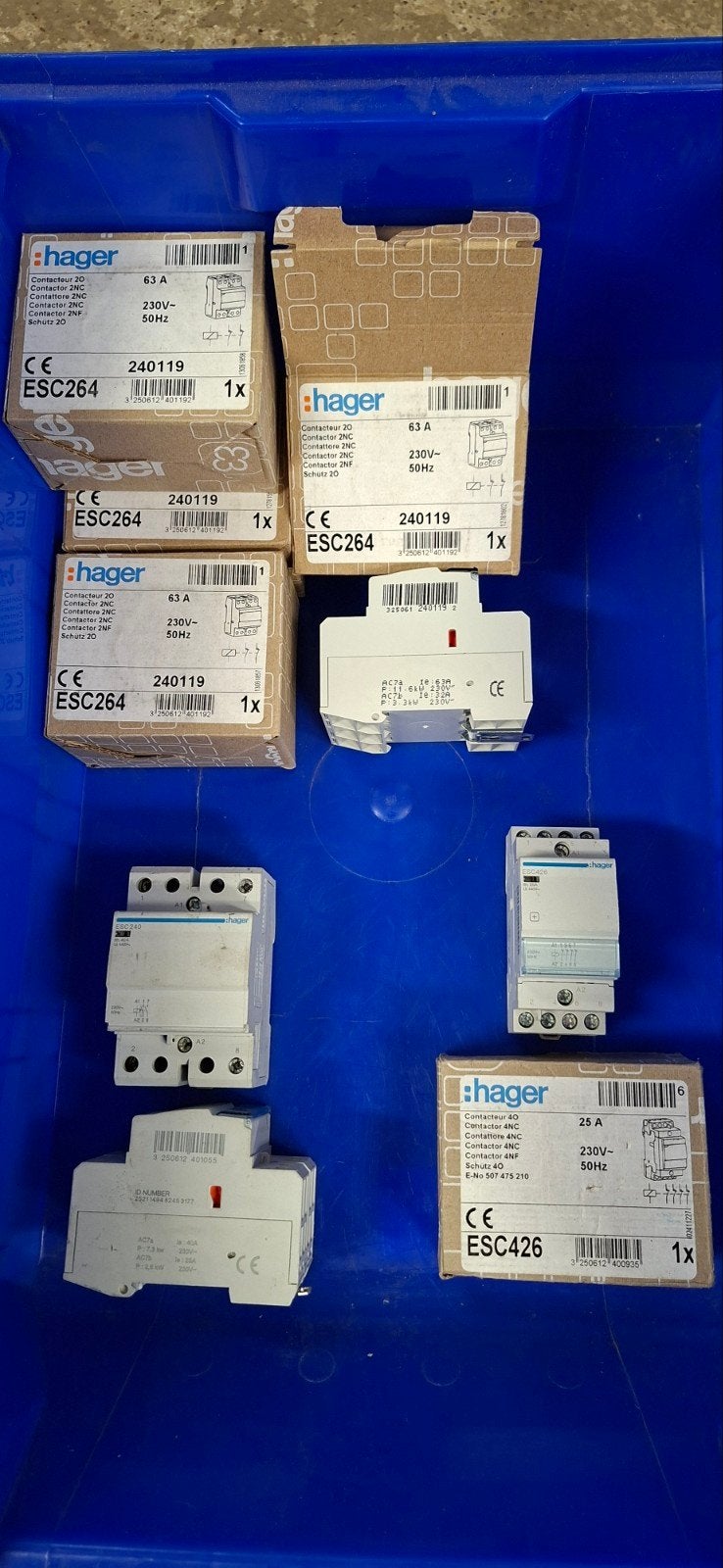 Hager Magneetschakelaars (ESC264, ESC426, ESC240), Overige typen, Nieuw, Ophalen of Verzenden, Hager